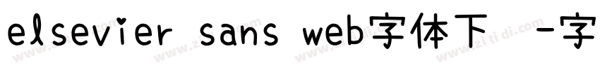elsevier sans web字体下载字体转换